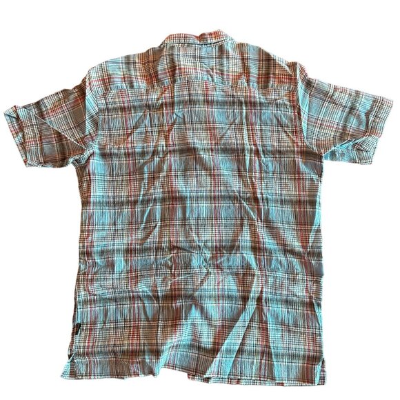 Patagonia Blue Organic Cotton Button Down Mens Shirt Size L - Picture 4 of 12